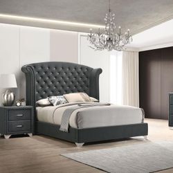 4-Pc Queen Size Bedroom Set. $53 Down Payment