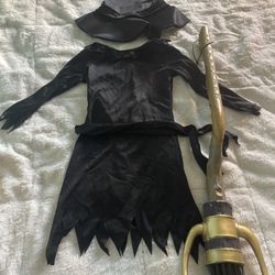 Toddler Little Witch Costume With Harry Potter Broom Included