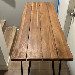 Beautiful Handcrafted Teak Wood Bar Stool Table 