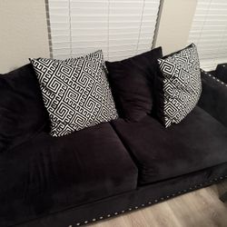Black And Gold Stud Couch