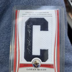 LeSean McCoy autograph card