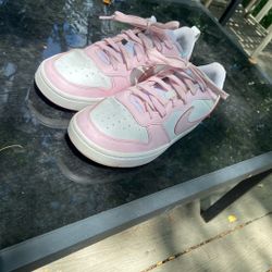 Pink Youth Nike Courts (Thrifted)