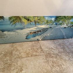 2 Beach Coastal Canvas Art