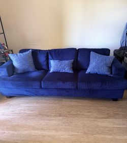 Blue sofa