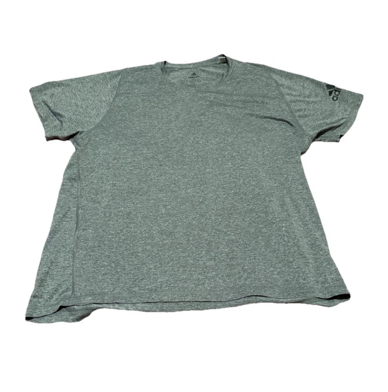 Adidas Freelift Climalite Gray Short Sleeve Shirt Men Extra Large XL