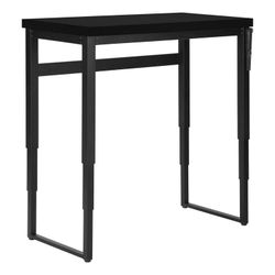 Computer Desk, Home Office, Standing, Adjustable, 48" L, Work, Laptop, Black Laminate, Black Metal, Contemporary, Modern