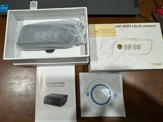HD WiFi Clock Camera