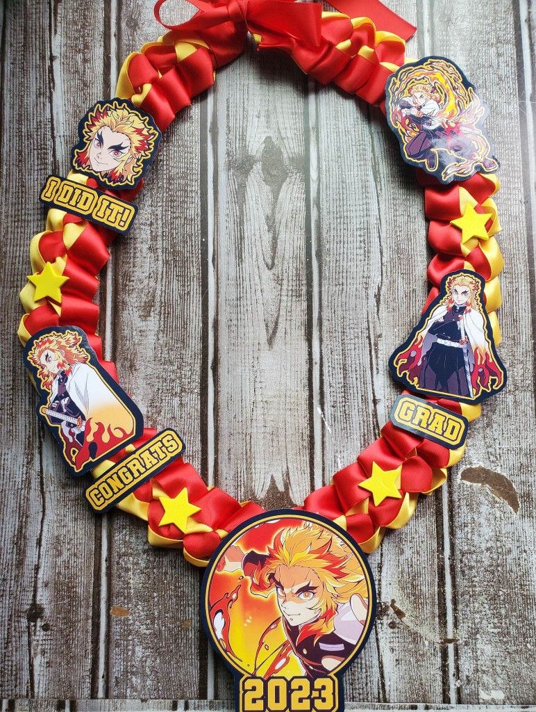 Anime Graduation Lei | Demon Slayer, DBZ, Naruto, MHA, Custom