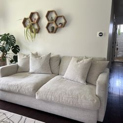 Light Gray Living Spaces Sofa 