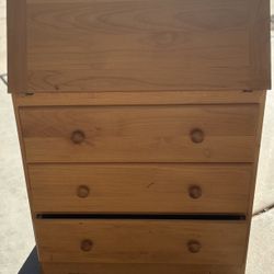 Antique Wood Secretary Desk/Cabinet