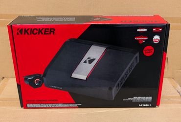 Kicker LX Series 2200 Watts Mono Subwoofer Amplifier With Bass Knob LC1650.1 51LX16501 🚨 Payment Options Available 🚨