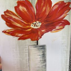Red Flower By Art Atelier Alliance 16" x 20"