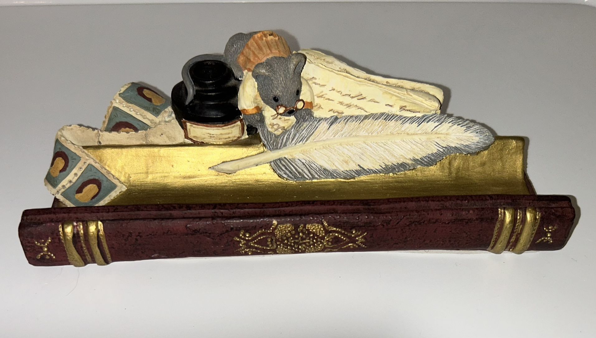 Vintage FIGI Graphics Inc. 1998 Literary Friend Pencil Tray / Holder