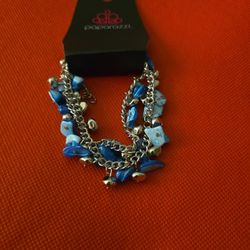 Plentiful Pebbles Blue Bracelet 