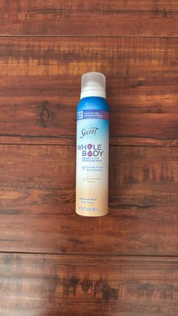 Secret WHOLE BODY Odor Protection Deodorant; ALUMINUM FREE Body Spray: Notes Of ALMOND MILK And HONEY Scent 3.5 oz 