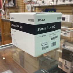 Sigma 35mm F1.4 For Canon Or Sony
