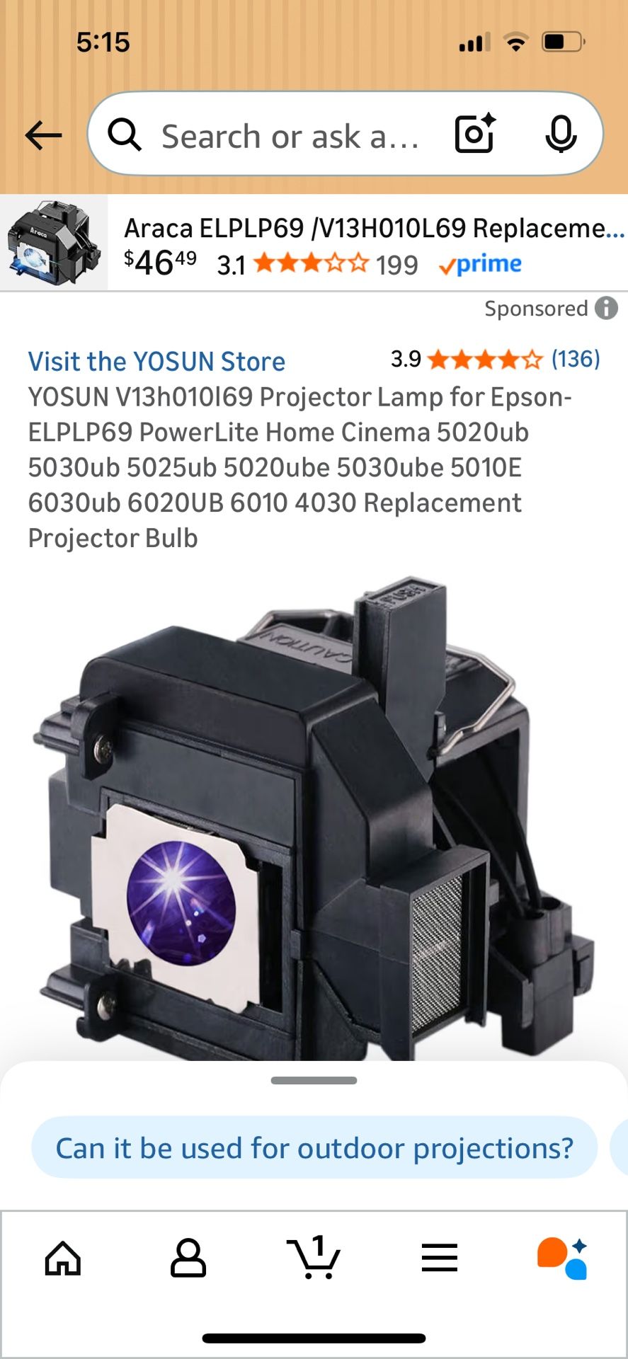 Epson Projector Bulb