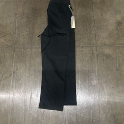 Black Essential Sweats Uncuffed 