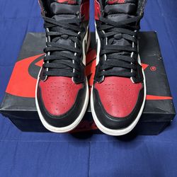 Jordan 1 Retro High OG Bred Toe 2018  Size 10