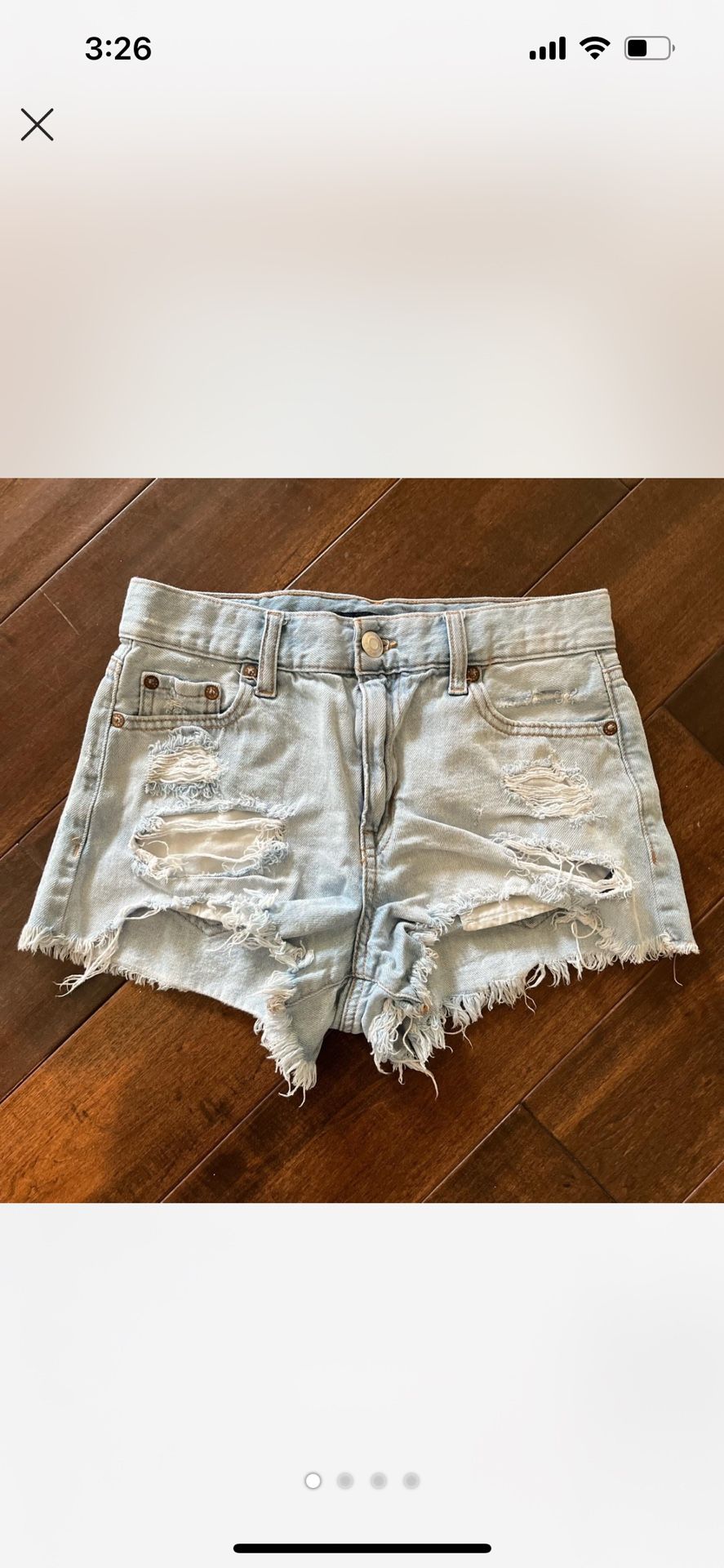 AEROPASTALE SIZE 0 jean shorts