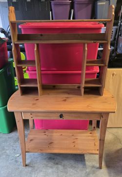 Vintage IKEA Leksvik Desk With Shelf