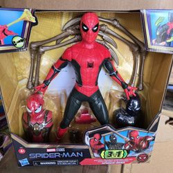 Marvel 12” Spider-Man No Way Home 3 In 1 Web Gear Iron Suit Action Figure NIB 
