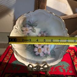 PLATOS ANTIGUO DE PORCELANA FILETEADA C/U