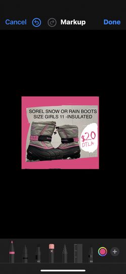 SOREL GIRLS SNOW BOOTS. OR RAIN BOOTS  20$ downtown LA Little Tokyo