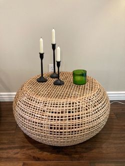 Rattan  Papasan Coffee Table From World  Market!