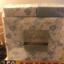 CHARISMA CAL-KING 6PIECE SHEET SET !! NEW $35