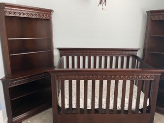 Crib & Shelves