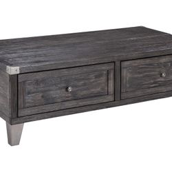 Rustic Lift-Top Coffee Table with Storage Drawer – Great Condition