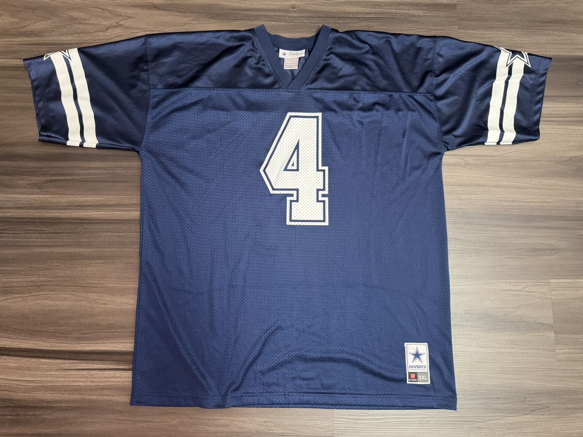 Dallas Cowboys Authentic Apparel Dak Prescott #4 NFL Football Jersey Men’s 2XL 100% authentic. Good condition, lightly worn. The product is a Dall