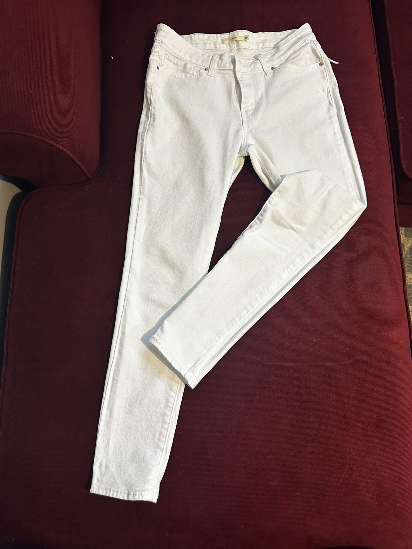 Levi 711 Woman Jean White Size 29