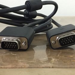 Black / Blue Universal VGA cable from computer to monitor