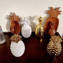 Pineapple Theme Jars Stoneware Threshold Ceramics.
