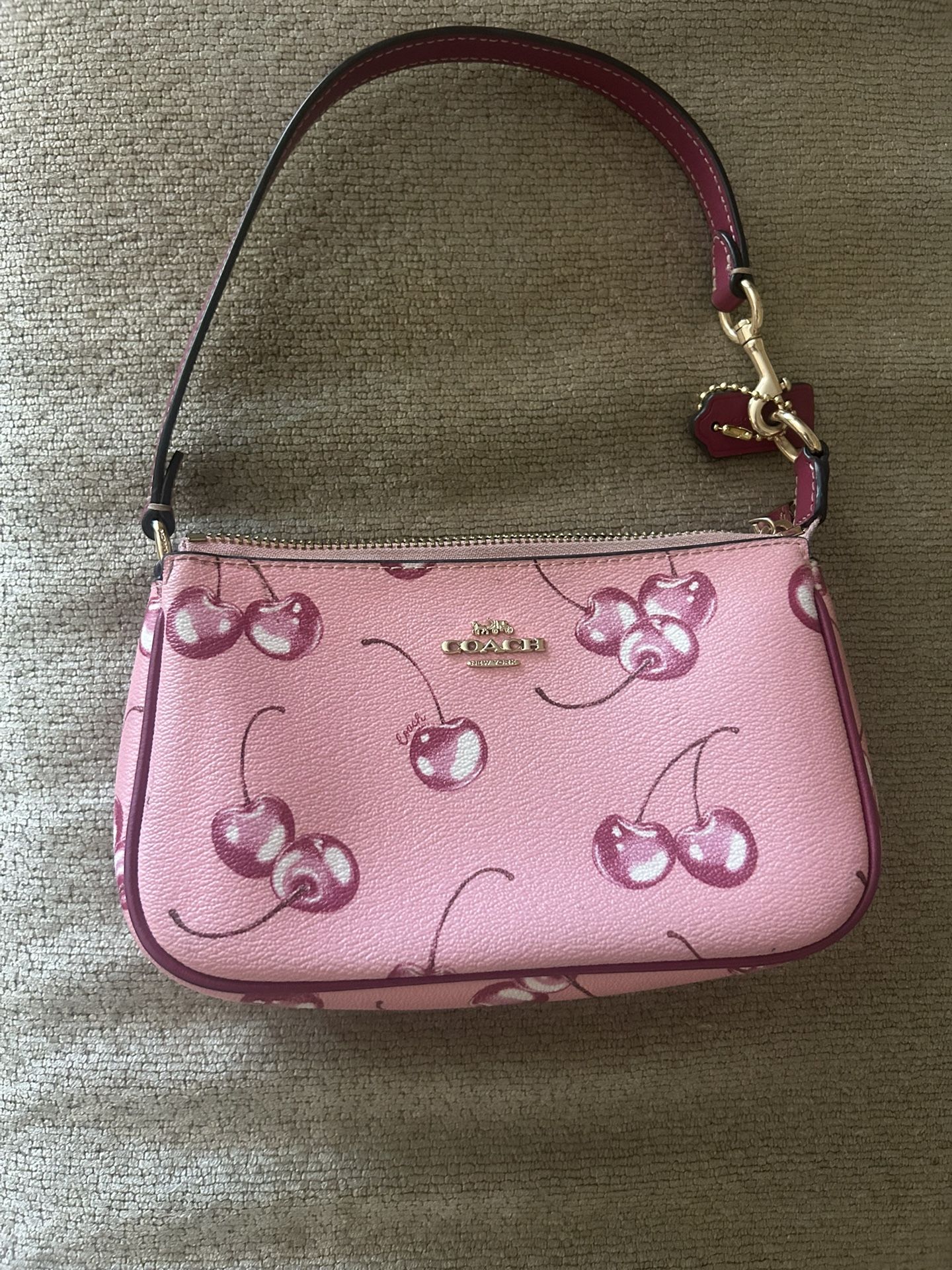 Pink Cherry Coach Nolita Purse