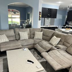power Recliner sectional couch
