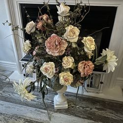 Real Silk Flower Arrangement / Centerpiece / Weddings