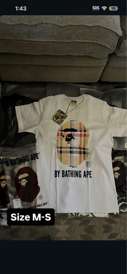Burberry bape shirt size M