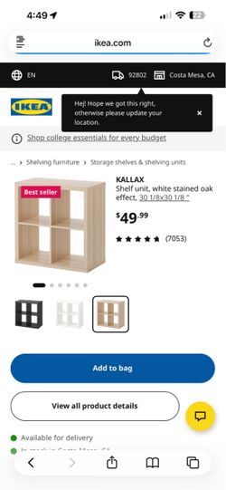 Brand new IKEA Shelves Kallax