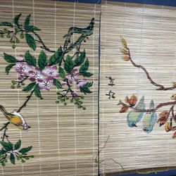 Vintage Bamboo Bird Hangers 