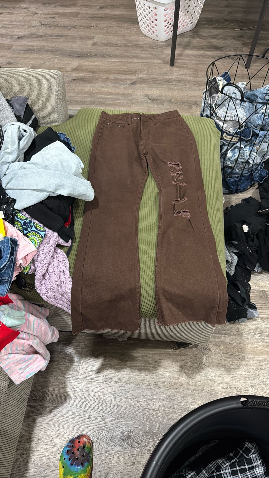 Brown Bellbottom Jeans Size Small