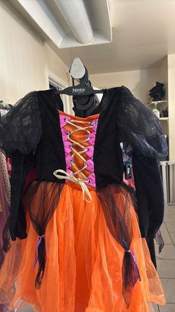 Girls Witch Halloween Costume Dress