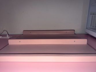 Set of 2 Pink Floating Picture Ledge Shelves