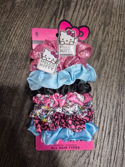 Hello kitty ponytails