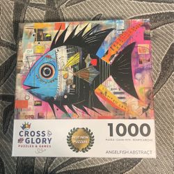Angelfish Abstract - Best New 1000-Piece Jigsaw Puzzle 