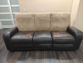 Cheers Reclining leather sofa