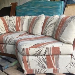 Swank Mid-Century Modern Broyhill Furniture Corner Sofa! 😎