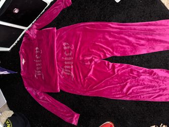 Juicy Couture Magenta Velour Set Size M